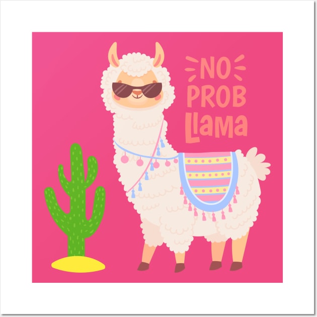 No Prob Llama Wall Art by Cartel